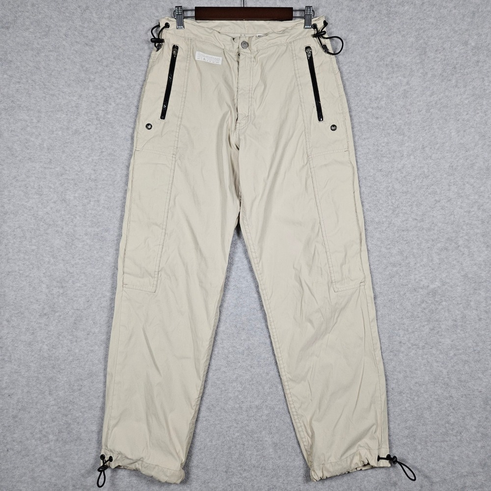 Vintage Levi's SilverTab Men's S x 32 Tan Cargo Pants Tech Nylon Baggy Parachute